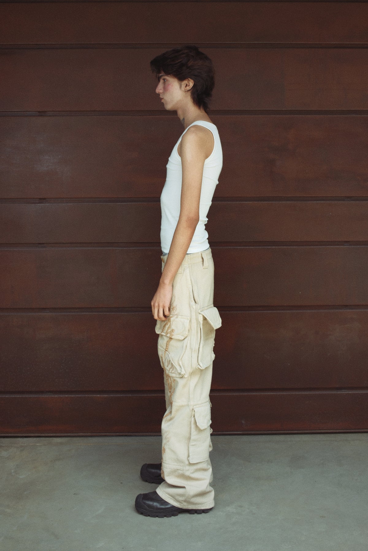 KHAKI CARGO PANTS