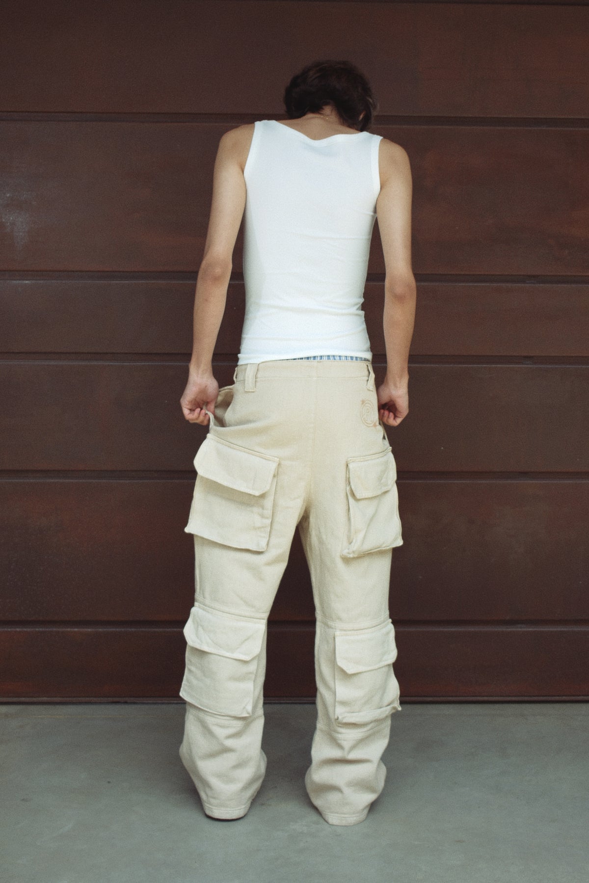 KHAKI CARGO PANTS