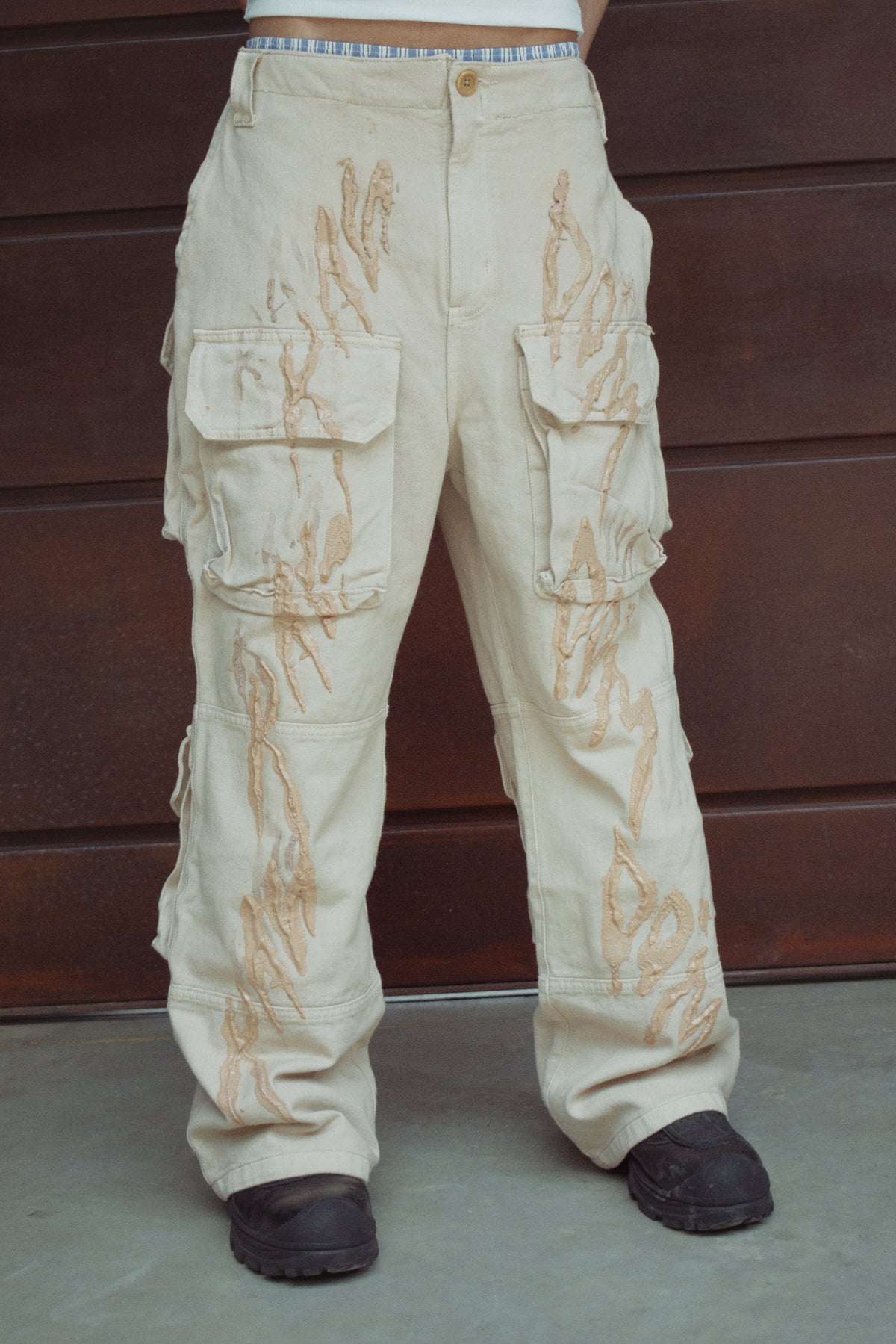 KHAKI CARGO PANTS
